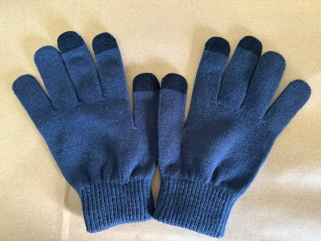 Navy Gloves - Larger size (optional)